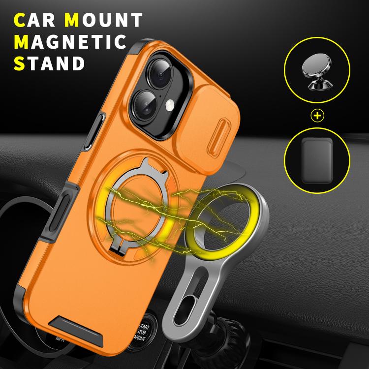 For iPhone 17 Sliding Camshield Ring Holder Phone Case