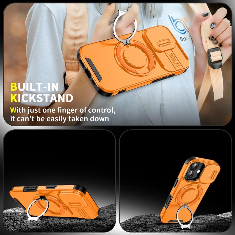 For iPhone 17 Sliding Camshield Ring Holder Phone Case