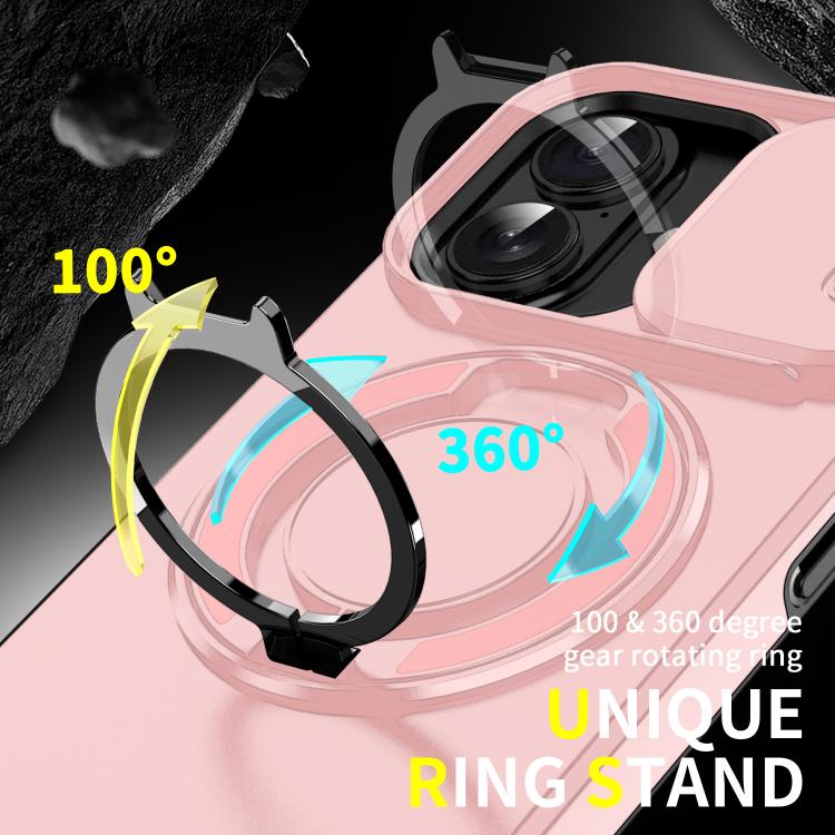 For iPhone 17 Sliding Camshield Ring Holder Phone Case