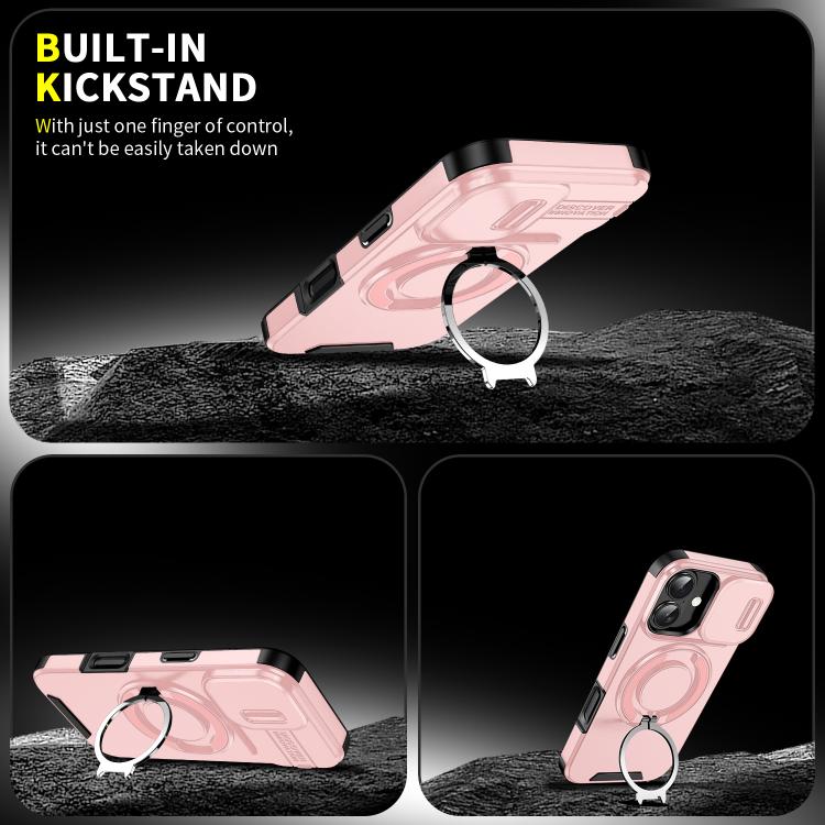 For iPhone 17 Sliding Camshield Ring Holder Phone Case