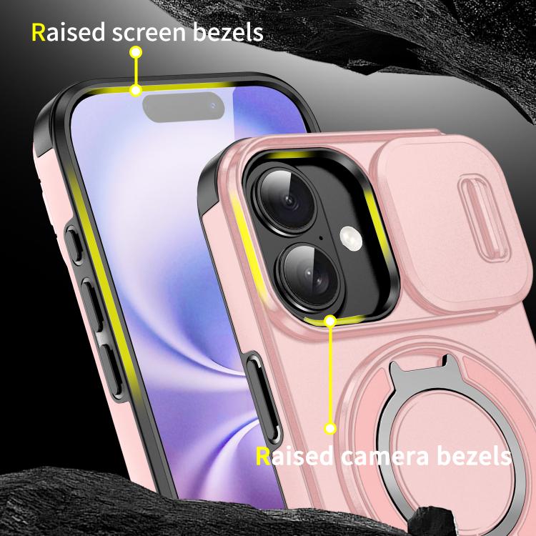 For iPhone 17 Sliding Camshield Ring Holder Phone Case