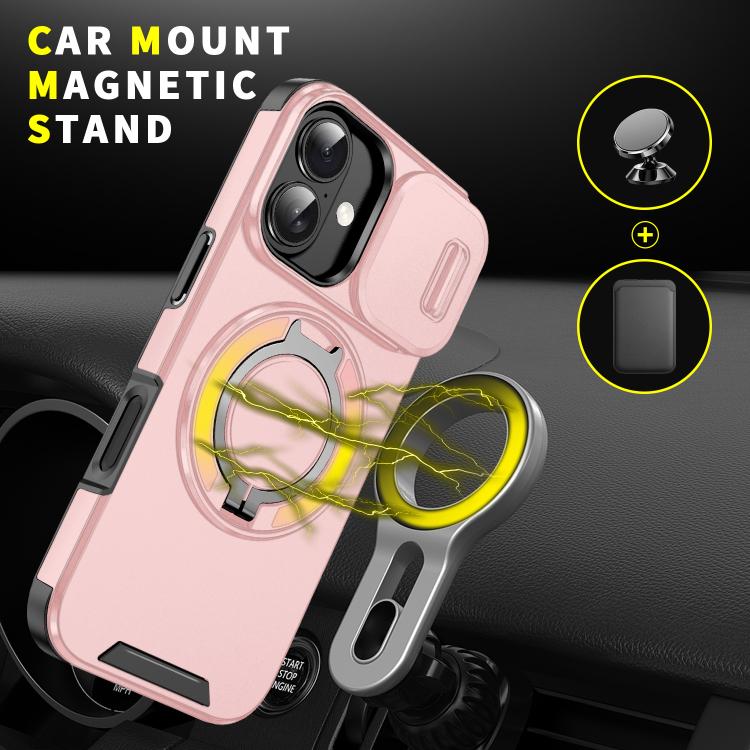 For iPhone 17 Sliding Camshield Ring Holder Phone Case