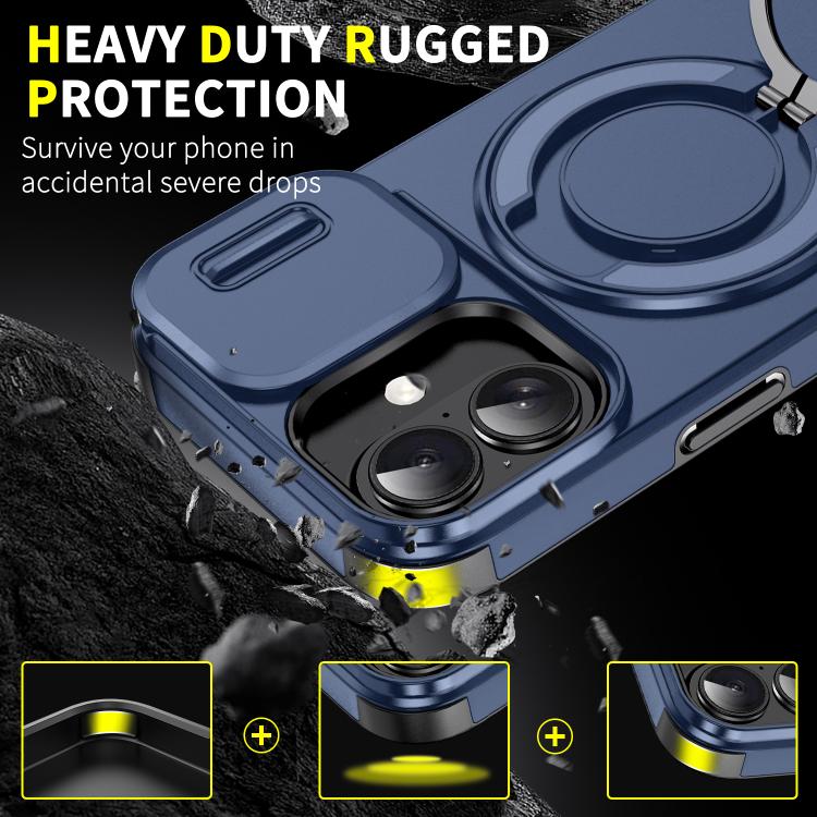 For iPhone 17 Sliding Camshield Ring Holder Phone Case