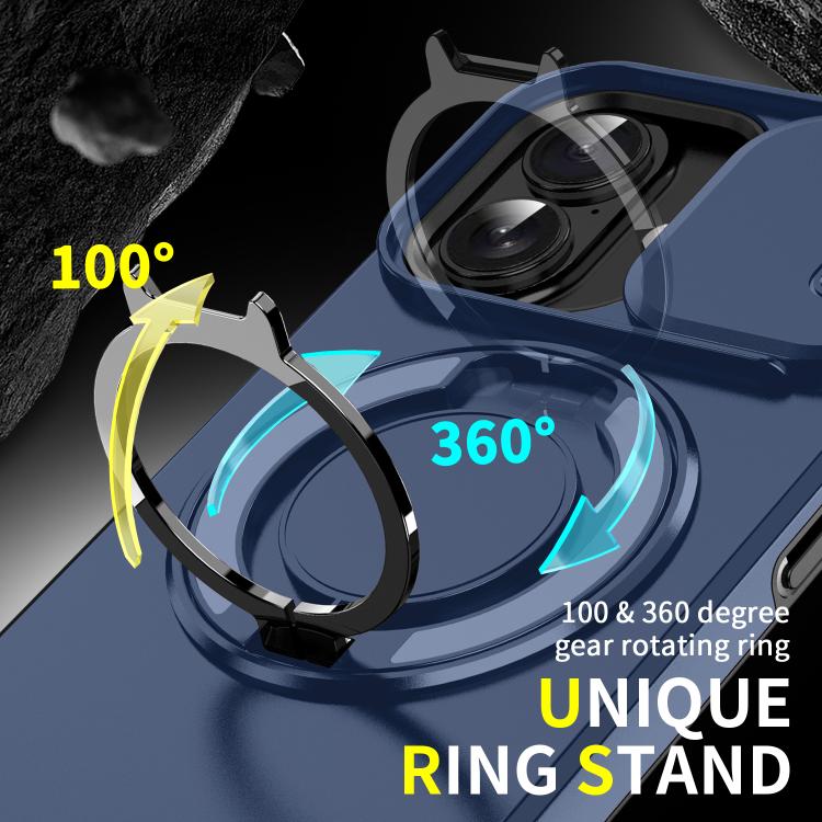 For iPhone 17 Sliding Camshield Ring Holder Phone Case