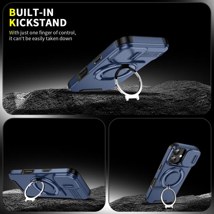 For iPhone 17 Sliding Camshield Ring Holder Phone Case
