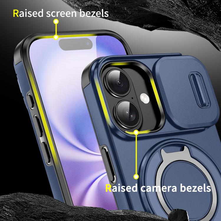 For iPhone 17 Sliding Camshield Ring Holder Phone Case