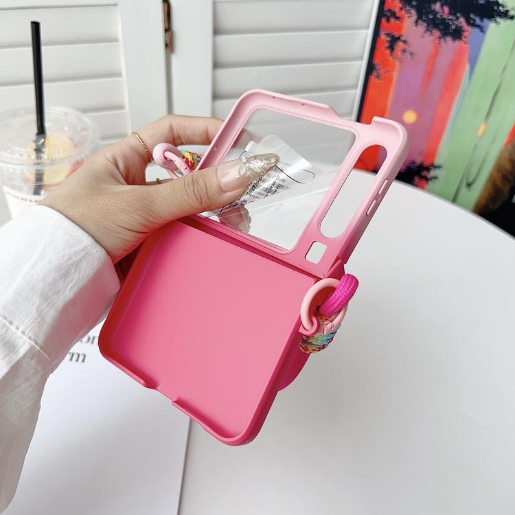 For Huawei Pura X Integrated TPU Side Buckle Bracket Phone Case with Bracelet