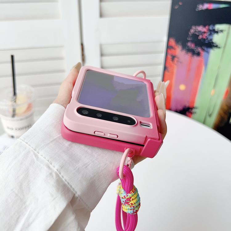 For Huawei Pura X Integrated TPU Side Buckle Bracket Phone Case with Bracelet