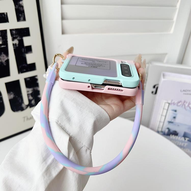 For Huawei Pura X Integrated TPU Side Buckle Phone Case with Bracelet