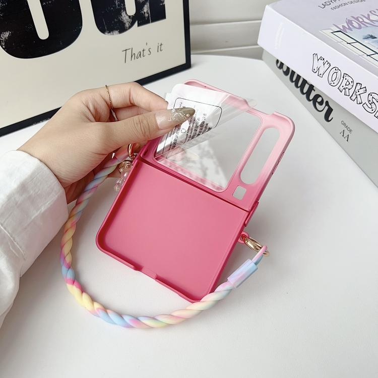 For Huawei Pura X Integrated TPU Side Buckle Phone Case with Bracelet
