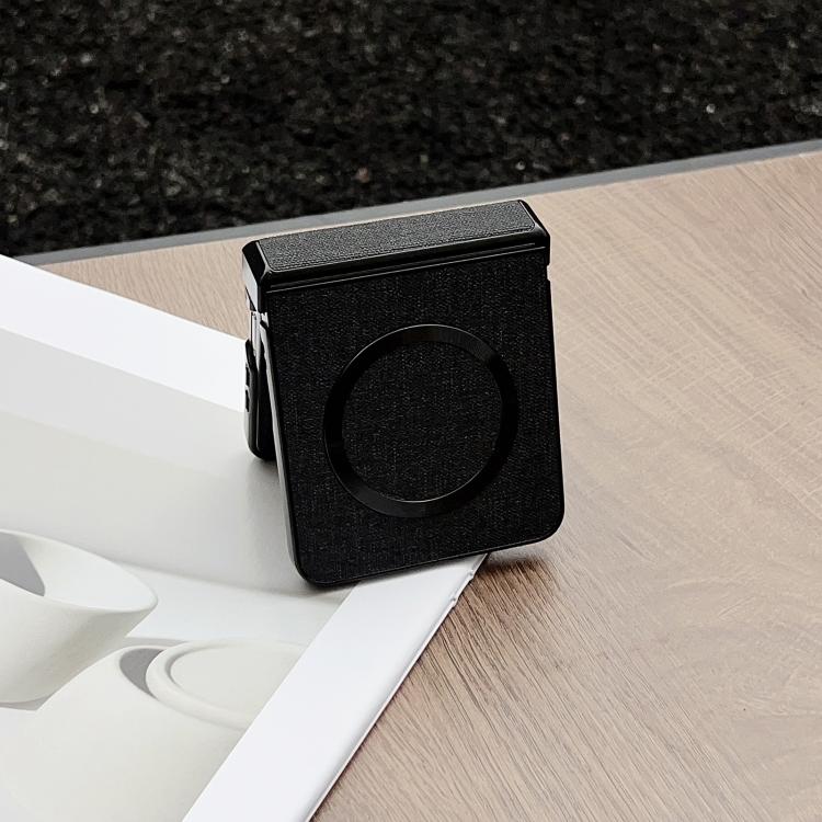 For Samsung Galaxy Z Flip7 MagSafe Back Screen Film Integrated Cloth Texture Phone Case