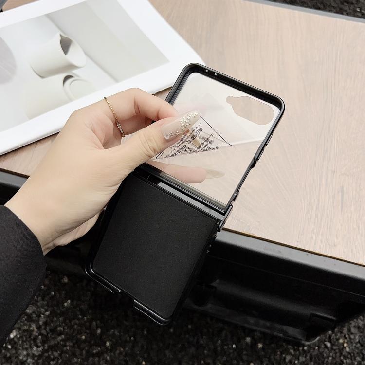 For Samsung Galaxy Z Flip7 MagSafe Back Screen Film Integrated Cloth Texture Phone Case