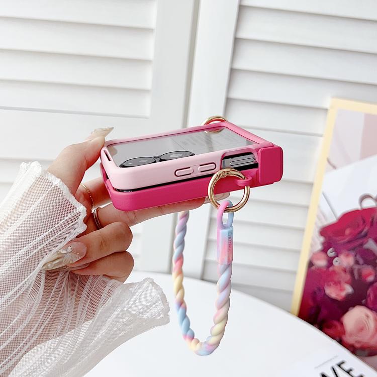 For Xiaomi Mix Flip Integrated TPU Side Buckle Phone Case with Bracelet