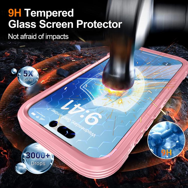 For iPhone 17 RedPepper Tempered Glass MagSafe Phone Case