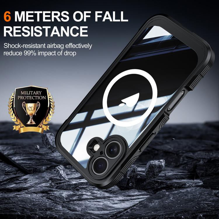 For iPhone 17 RedPepper Tempered Glass MagSafe Phone Case