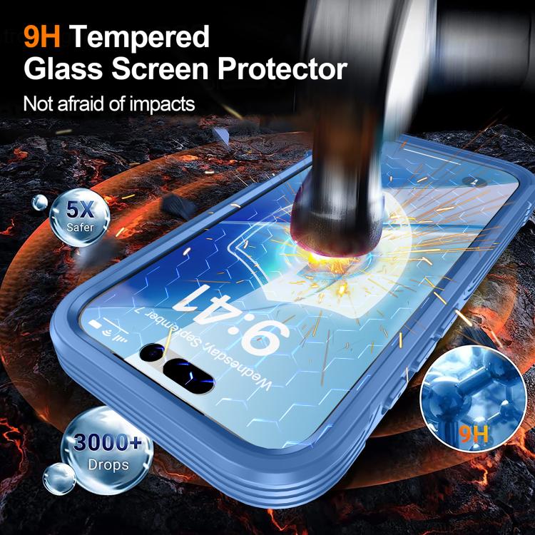 For iPhone 17 RedPepper Tempered Glass MagSafe Phone Case