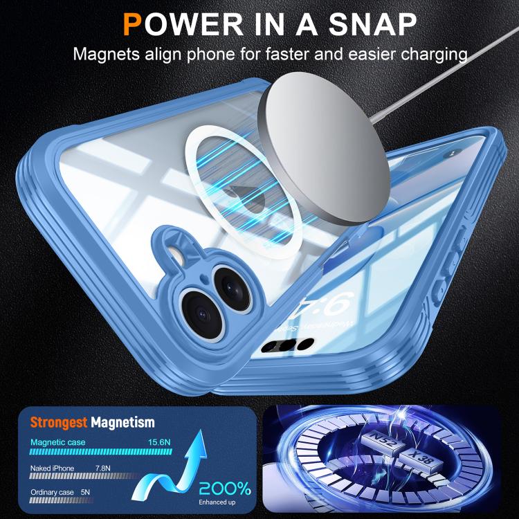 For iPhone 17 RedPepper Tempered Glass MagSafe Phone Case