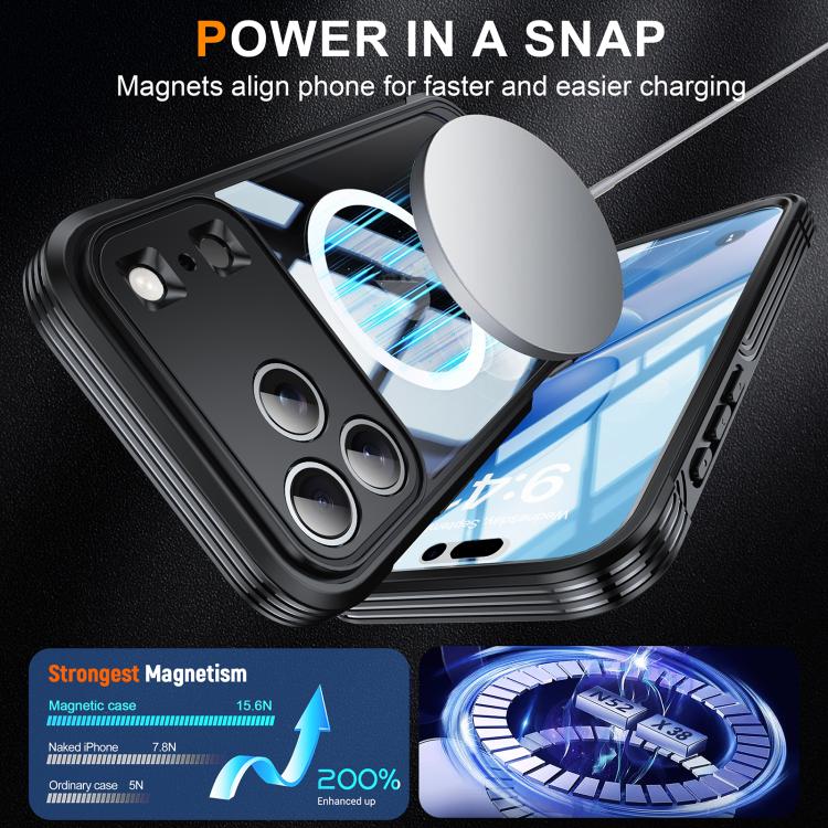 For iPhone 17 Pro RedPepper Tempered Glass MagSafe Phone Case
