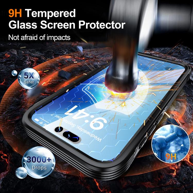 For iPhone 17 Pro Max RedPepper Tempered Glass MagSafe Phone Case