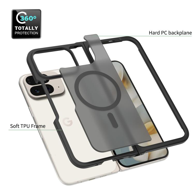 For Google Pixel 10 Pro Fold Skin Feel TPU Hybrid PC MagSafe Phone Case