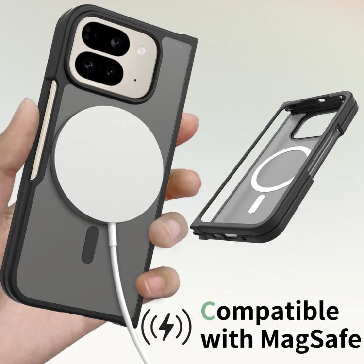 For Google Pixel 10 Pro Fold Skin Feel TPU Hybrid PC MagSafe Phone Case
