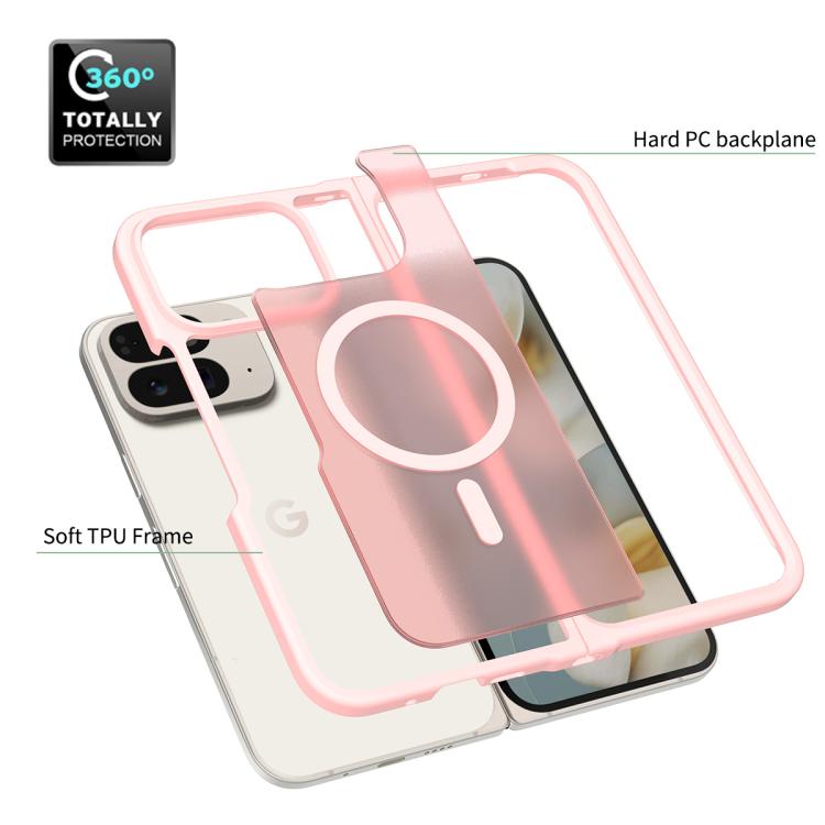 For Google Pixel 10 Pro Fold Skin Feel TPU Hybrid PC MagSafe Phone Case