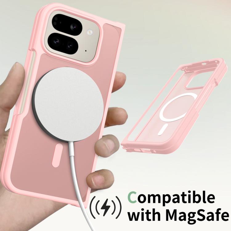 For Google Pixel 10 Pro Fold Skin Feel TPU Hybrid PC MagSafe Phone Case