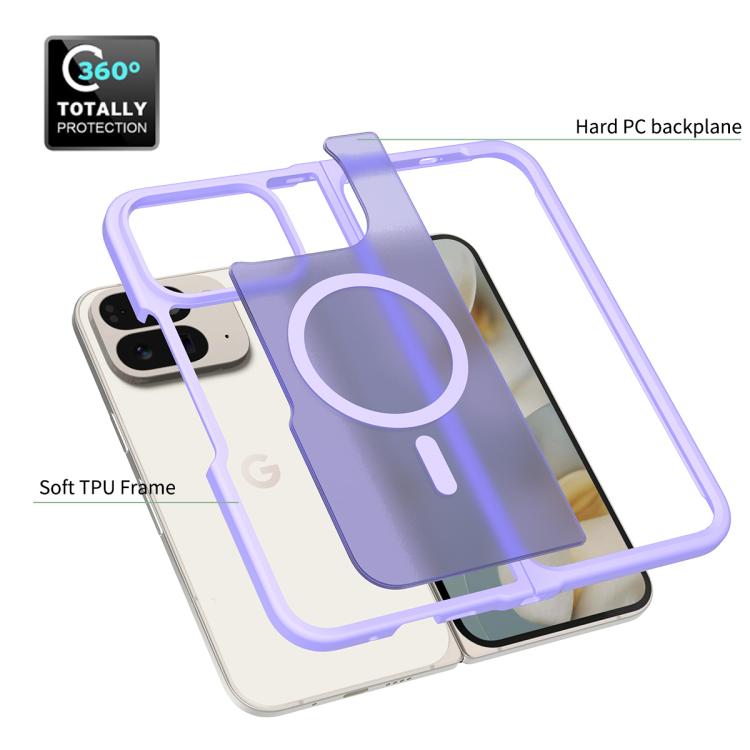 For Google Pixel 10 Pro Fold Skin Feel TPU Hybrid PC MagSafe Phone Case