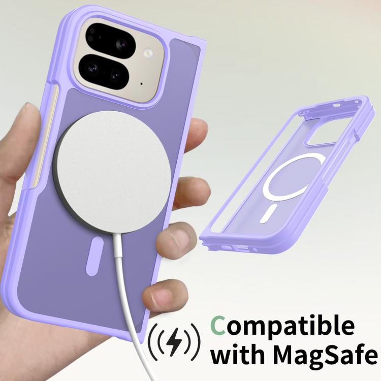 For Google Pixel 10 Pro Fold Skin Feel TPU Hybrid PC MagSafe Phone Case