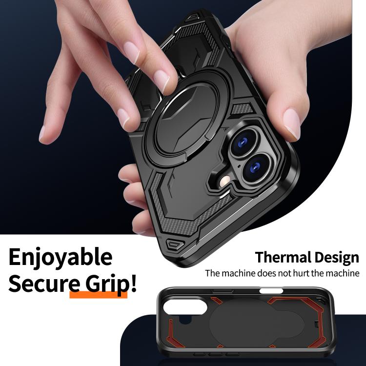For iPhone 17 Cooling MagSafe Holder Phone Case