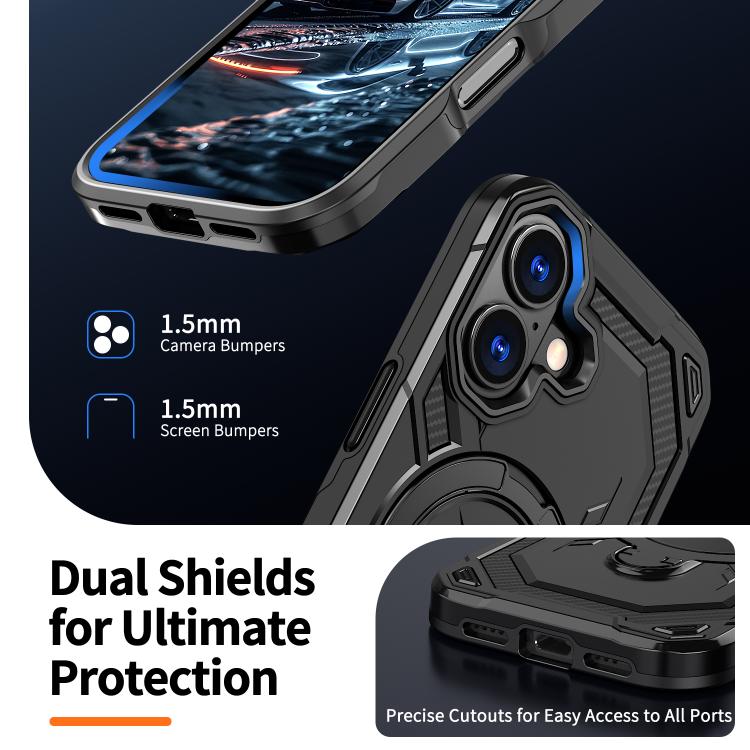 For iPhone 17 Cooling MagSafe Holder Phone Case