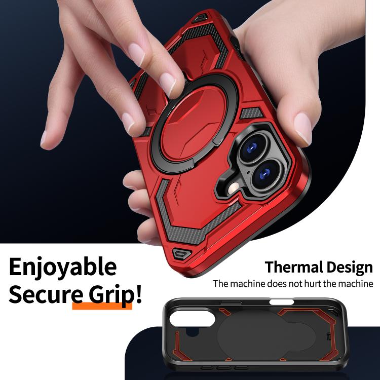 For iPhone 17 Cooling MagSafe Holder Phone Case