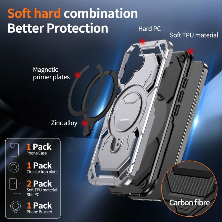 For iPhone 17 Cooling MagSafe Holder Phone Case