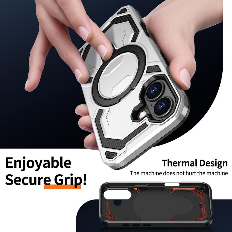 For iPhone 17 Cooling MagSafe Holder Phone Case