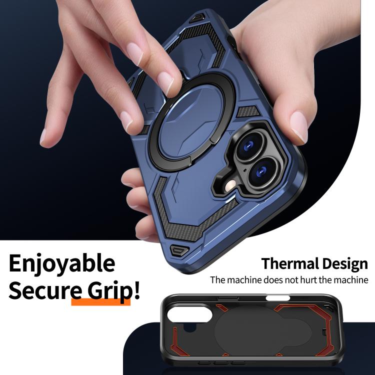 For iPhone 17 Cooling MagSafe Holder Phone Case