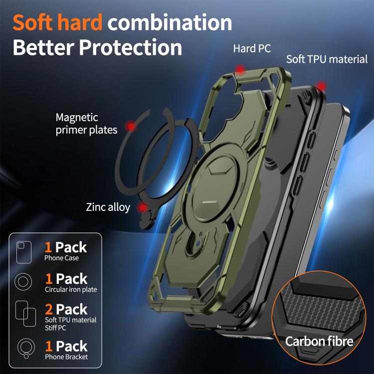 For iPhone 17 Cooling MagSafe Holder Phone Case