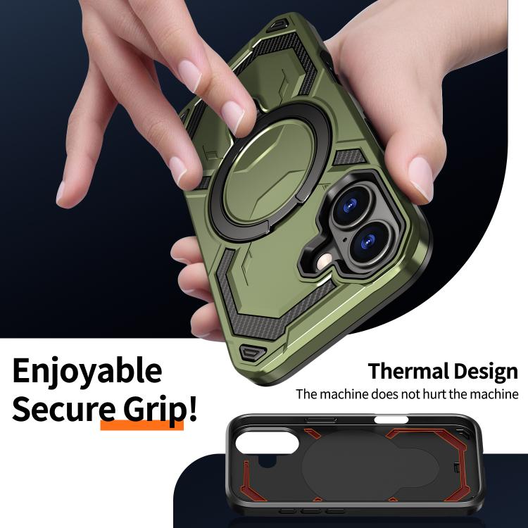 For iPhone 17 Cooling MagSafe Holder Phone Case