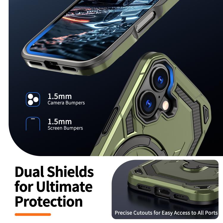 For iPhone 17 Cooling MagSafe Holder Phone Case