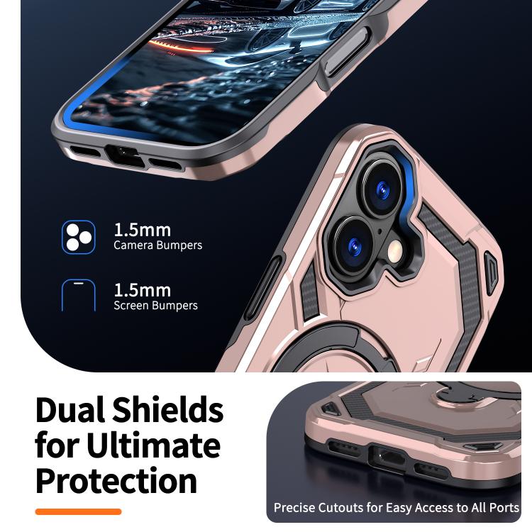 For iPhone 17 Cooling MagSafe Holder Phone Case
