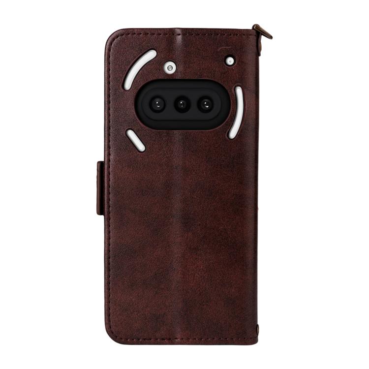 For Nothing Phone 3a Multi-card Slots Crossbody Cowhide Leather Phone Case
