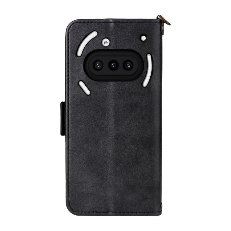 For Nothing Phone 3a Multi-card Slots Crossbody Cowhide Leather Phone Case