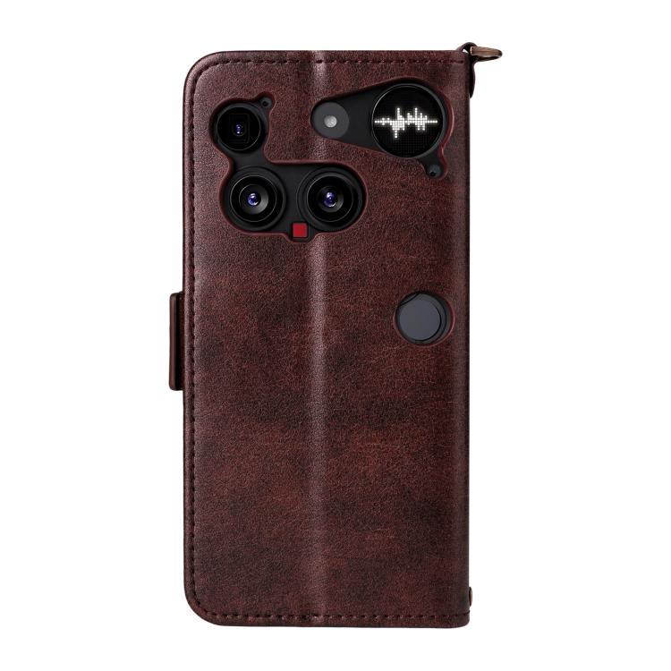 For Nothing Phone 3 Multi-card Slots Crossbody Cowhide Leather Phone Case