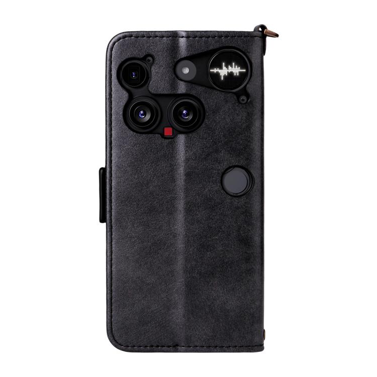 For Nothing Phone 3 Multi-card Slots Crossbody Cowhide Leather Phone Case
