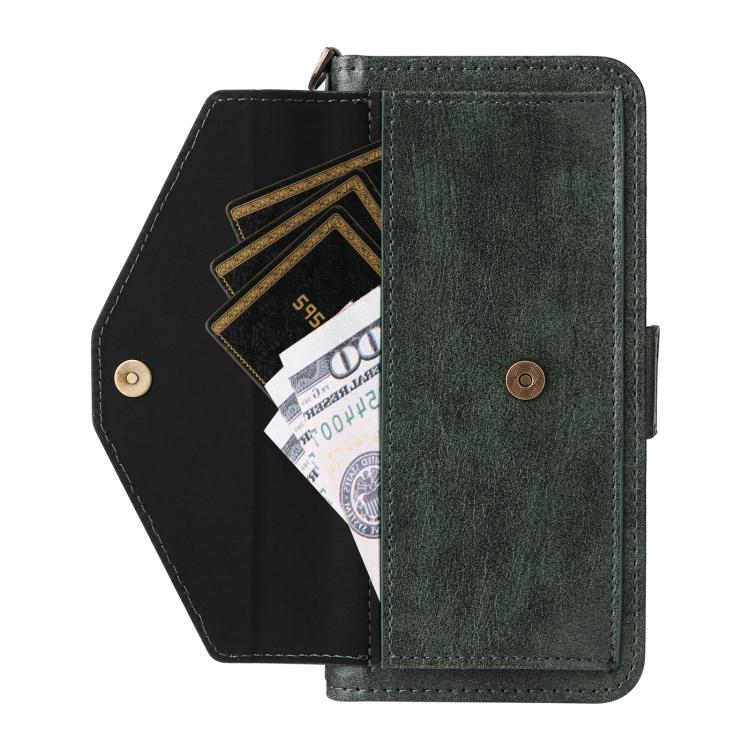 For Google Pixel 7a Multi-card Slots Crossbody Cowhide Leather Phone Case