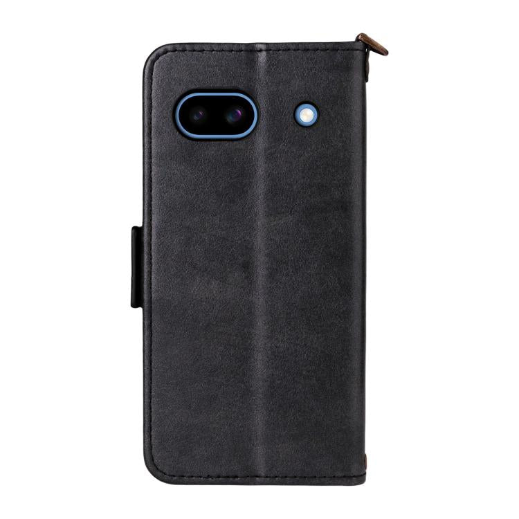 For Google Pixel 8a Multi-card Slots Crossbody Cowhide Leather Phone Case