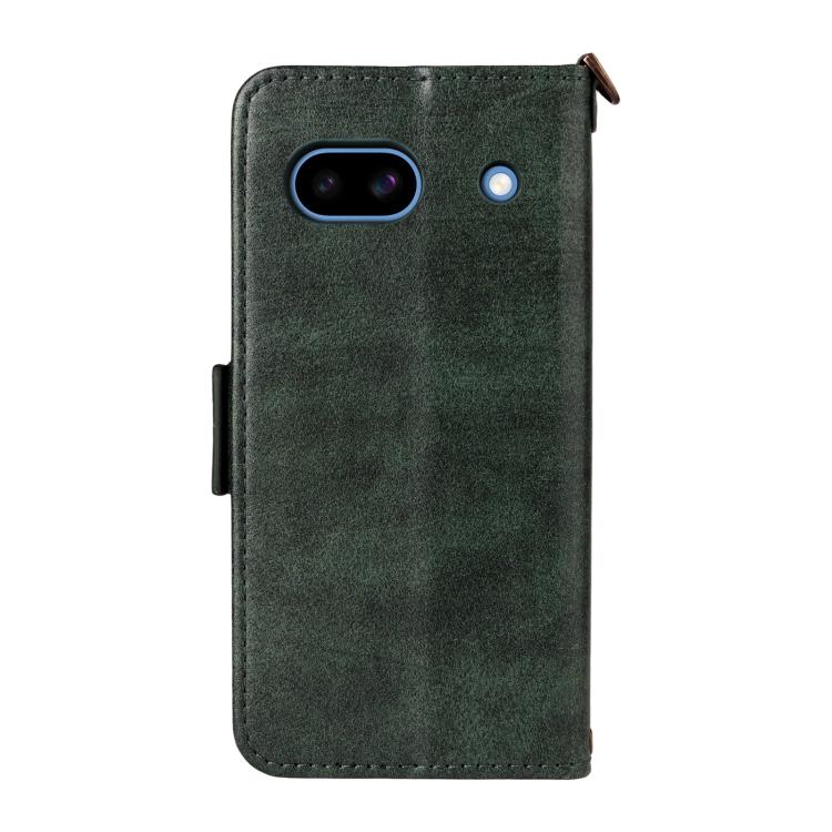 For Google Pixel 8a Multi-card Slots Crossbody Cowhide Leather Phone Case