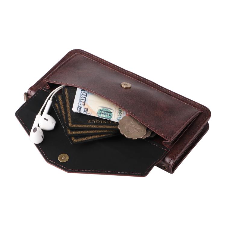For Google Pixel 9a Multi-card Slots Crossbody Cowhide Leather Phone Case