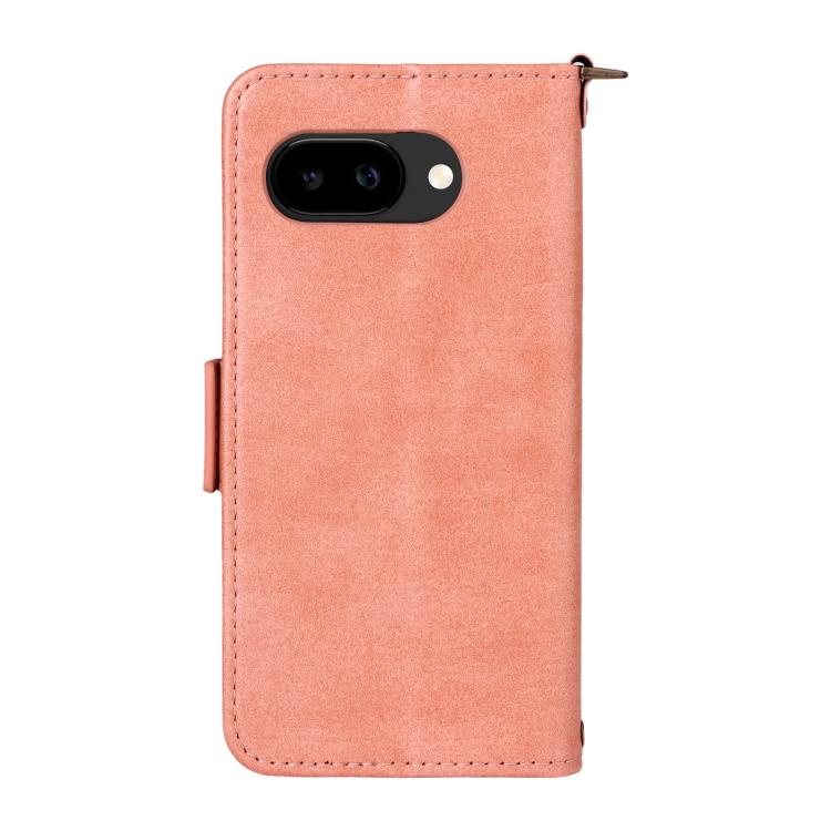 For Google Pixel 9a Multi-card Slots Crossbody Cowhide Leather Phone Case