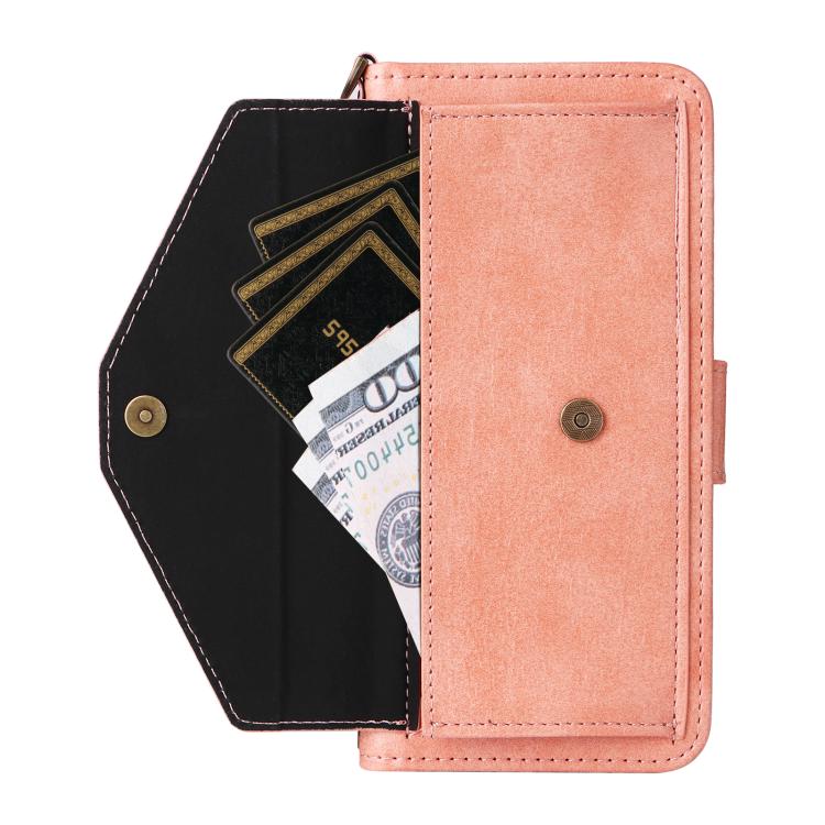 For Google Pixel 9a Multi-card Slots Crossbody Cowhide Leather Phone Case