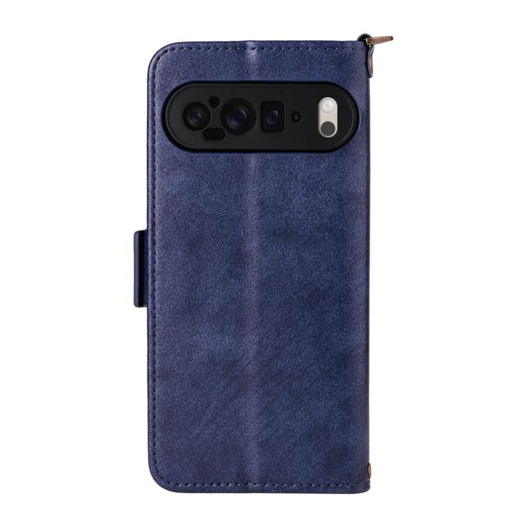 For Google Pixel 10 Pro / 10 / 9 Pro / 9 Multi-card Slots Crossbody Cowhide Leather Phone Case